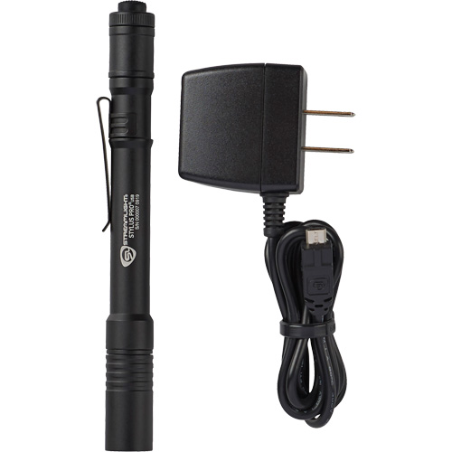 Stylus Pro&reg; USB Pen Light, LED, 350 Lumens, Aluminum Body, Rechargeable Batteries, Included Distribution Industrielle GC