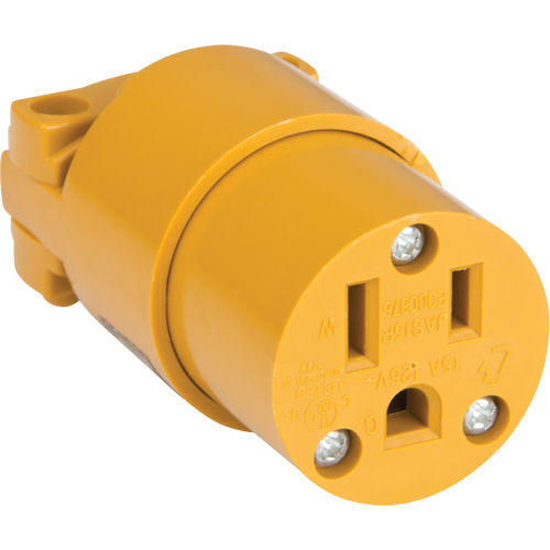Connecteur de mise &agrave; la terre en PVC, 5-15R, Plastique Distribution Industrielle GC