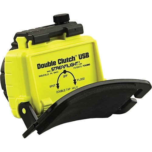 Double Clutch USB Headlamp, LED, 125 Lumens, 3.5 Hrs. Run Time, Rechargeable Batteries Distribution Industrielle GC