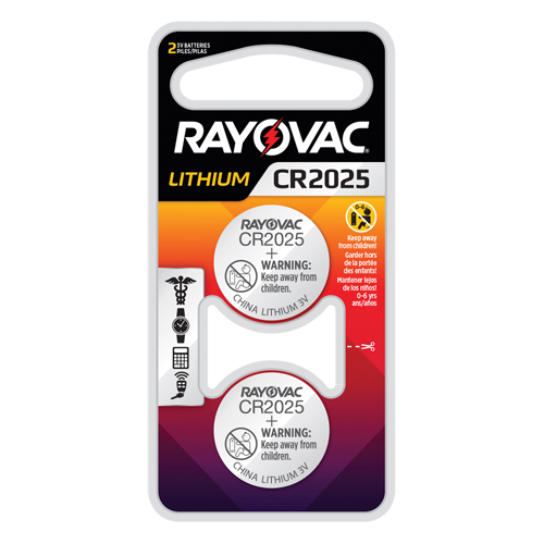 Piles boutons au lithium CR2025, 3 V Distribution Industrielle GC