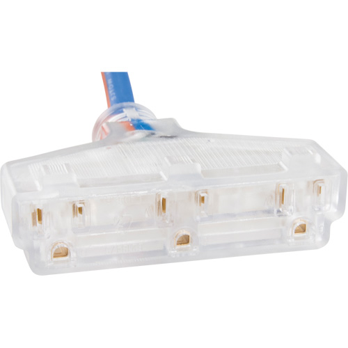 Cordon rallonge en caoutchouc TPE avec indicateur lumineux, Toutes saisons, SJEOW, AWG 12/3, 15 A, 3 prise(s), 25' Distribution Industrielle GC