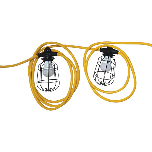 Chaînes de lumi&egrave;res DEL, 10 Lumi&egrave;res, 1200" lo, Boîtier en M&eacute;tal Distribution Industrielle GC