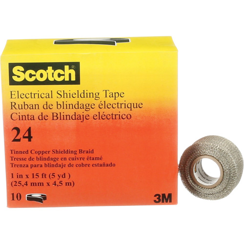 Ruban isolant de blindage Scotch, 25,4 mm (1") x 4,6 m (15'), Noir, 16 mils Distribution Industrielle GC