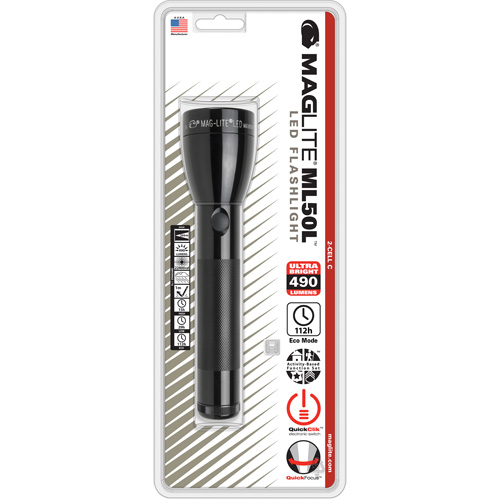 Flashlight, LED, 490 Lumens, C Batteries Distribution Industrielle GC