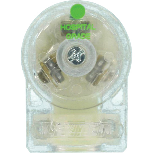 Prise de rallonge &agrave; angle de qualit&eacute; hospitali&egrave;re, Nylon, 15 A, 125 V Distribution Industrielle GC