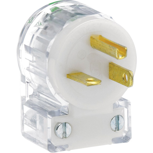 Prise de rallonge &agrave; angle de qualit&eacute; hospitali&egrave;re, Nylon, 20 A, 125 V Distribution Industrielle GC