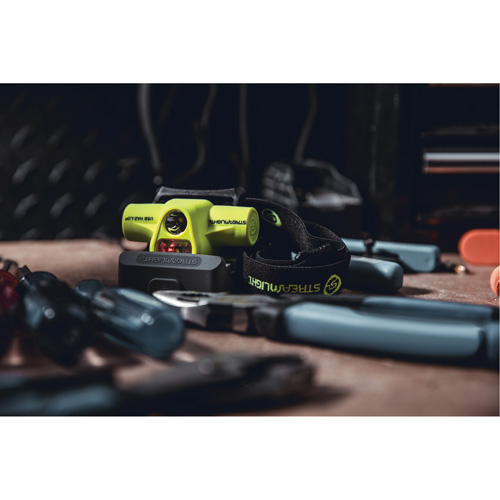 Lampe frontale &agrave; s&eacute;curit&eacute; intrins&egrave;que HAZ-LO USB, DEL, 250 lumens, 7 hres de fonctionnement, piles Rechargeable Distribution Industrielle GC