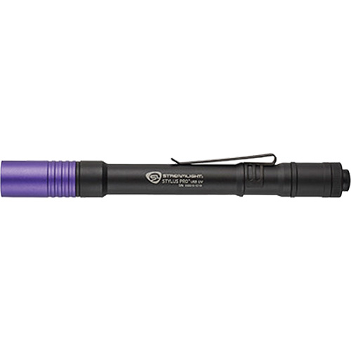 Lampe stylo UV avec port de recharge micro USB Stylus Pro, DEL, Corps en Aluminium, piles Rechargeable, Compris Distribution Industrielle GC