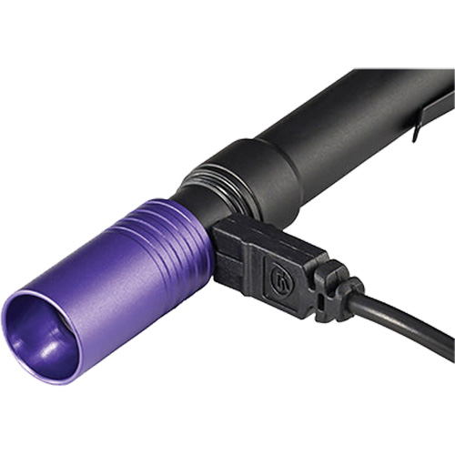 Lampe stylo UV avec port de recharge micro USB Stylus Pro, DEL, Corps en Aluminium, piles Rechargeable, Compris Distribution Industrielle GC