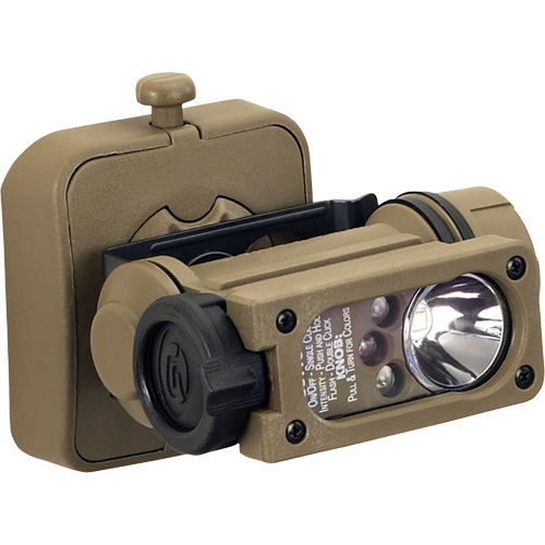 Sidewinder Compact&reg; II Military Model Hands Free Light, LED, 55 Lumens, 6 Hrs. Run Time, AA Batteries Distribution Industrielle GC
