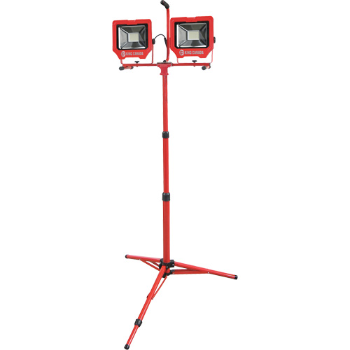 Twin Work Light with Tripod, LED, 72 W, 8000 Lumens, Aluminum Housing Distribution Industrielle GC