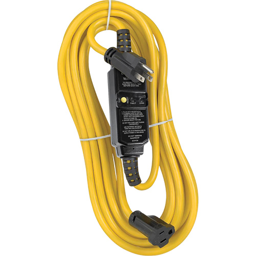 Self-Test Automatic Reset GFCI Cord Set, 120 V, 15 A, 25' Cord Distribution Industrielle GC