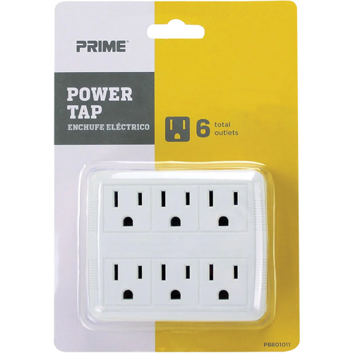 Prise d'alimentation, 6 Prise(s), 15 A, 1875 W, 125 V Distribution Industrielle GC