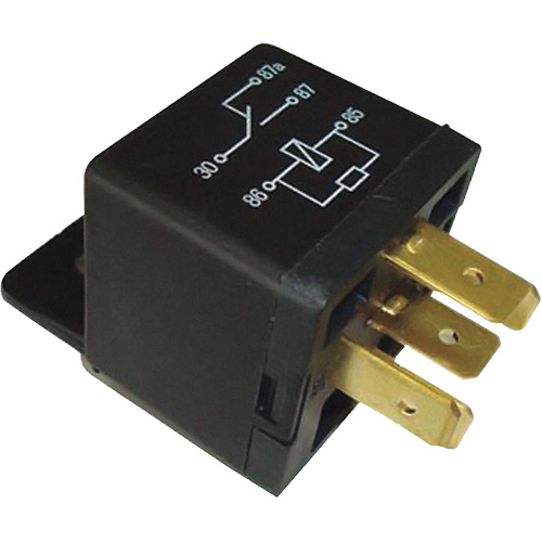 Mini relais unipolaire &agrave; une direction avec r&eacute;sistance, Prise, 40 A, 12 V Distribution Industrielle GC