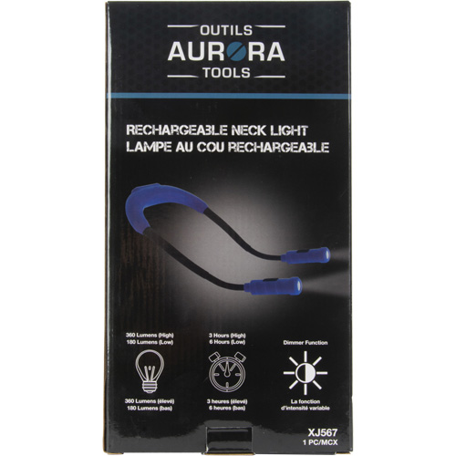 Work Light, Neck Light, Rechargeable, 300 Lumens Distribution Industrielle GC