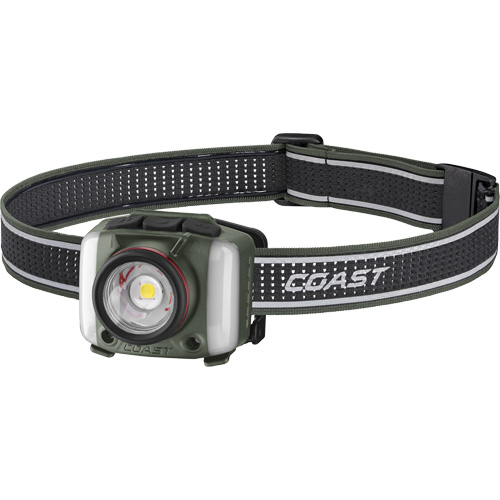 Lampe frontale FL97R &agrave; trois couleurs avec syst&egrave;me Twist Focus et commande vocale, DEL, 830 lumens, 2 hres de fonctionnement, piles Rechargeable Distribution Industrielle GC