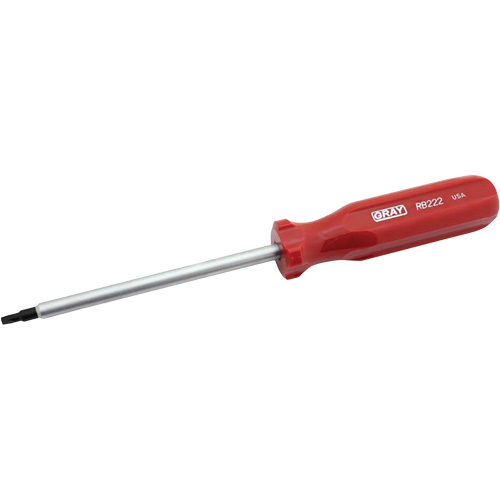 Tournevis tr&egrave;s long pour vis &agrave; t&ecirc;te carr&eacute;e creuse, Tige de #2, Ronde, 10-1/4" lo, Prise en Coussin&eacute;e Distribution Industrielle GC
