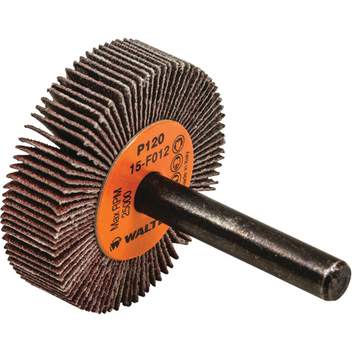 Disque &agrave; lamelles Coolcut, Oxyde d'aluminium, Grain 120, 1-1/2" x 3/8" x 1/4" Distribution Industrielle GC
