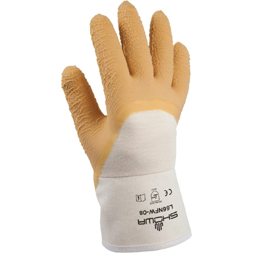 Gants pour usage g&eacute;n&eacute;ral L66NFW, 8/Petit, R&ecirc;vetement Latex de caoutchouc, Enveloppe en Coton Distribution Industrielle GC