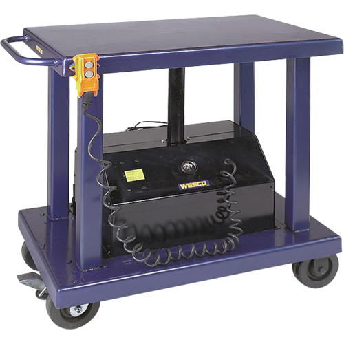 Table &eacute;l&eacute;vatrice hydraulique, Acier, 24" la x 36" lo, Capacit&eacute; 2000 lb Distribution Industrielle GC