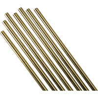 Bare 36" Cut Length TIG Rods, 1/4", Low Fuming Bronze Distribution Industrielle GC