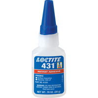 431 Surface Insensitive Instant Adhesive, Clear, Bottle, 20 g Distribution Industrielle GC