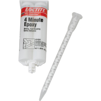 Adh&eacute;sif 4 minutes Fixmaster, 50 ml, Cartouche double, Deux composants, Ambr&eacute;e Distribution Industrielle GC