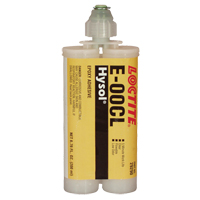 Adh&eacute;sif structurel E-00CL, 200 ml, Cartouche double, Deux composants, Transparent Distribution Industrielle GC