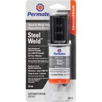 Colle &eacute;poxyde Steel Weld, 25 ml, Seringue, Deux composants, Gris Distribution Industrielle GC