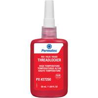 Adh&eacute;sif frein-filet pour temp&eacute;ratures &eacute;lev&eacute;es, Rouge, &eacute;lev&eacute;, 50 ml, Bouteille Distribution Industrielle GC