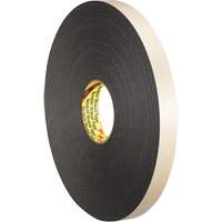 Double-Coated Foam Tape, 33 m (108') L x 12.7 mm (1/2") W, 62 mils, Polyethylene Distribution Industrielle GC