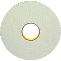 Double-Coated Foam Tape, 33 m (108') L x 25.4 mm (1") W, 62 mils, Urethane Distribution Industrielle GC