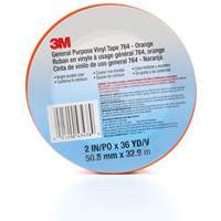 764 General-Purpose Vinyl Tape, 50.8 mm (2") W x 32.9 m (108') L, 5 mils, Orange Distribution Industrielle GC