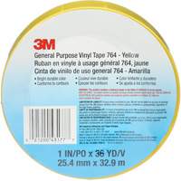 764 General-Purpose Vinyl Tape, 25.4 mm (1") W x 32.9 m (108') L, 5 mils, Yellow Distribution Industrielle GC