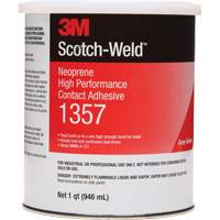 Colle contact haute performance &agrave; base de n&eacute;opr&egrave;ne, Canette, 32 oz liq., Gris Distribution Industrielle GC