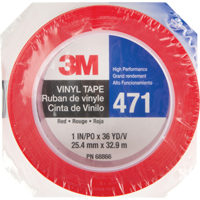 471 Vinyl Tape, 25.4 mm (1") W x 32.9 m (108') L, 5.3 mils, Red Distribution Industrielle GC