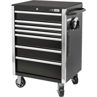 HDRC2807 Armoire &agrave; rouleaux s&eacute;rie HD, 7 tiroirs, 27-4/5" la x 21-27/50" p x 40-31/100" h, Noir Distribution Industrielle GC