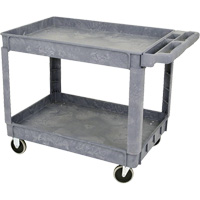 JPTC-3624 Heavy-Duty Polypropylene Shop Cart, 2 Tiers, 46" W x 25-1/2" D x 33-1/4" H, 500 lbs. Cap. Distribution Industrielle GC