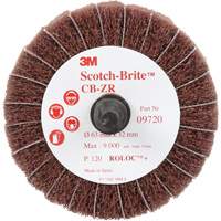 Scotch-Brite Combi-Wheel, 2-1/2" Dia., 120 Grit, Aluminum Oxide Distribution Industrielle GC