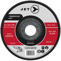 Powerplus DUO Cutting/Grinding Wheel, 4-1/2" x 1/8", 7/8" Arbor, Type 27, A30DUO Grit Distribution Industrielle GC