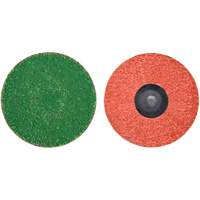 Disque de toile &agrave; changement rapide Zirc Plus, 3" dia., Grain 120, Alumine de zirconium Distribution Industrielle GC