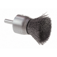 Brosse mont&eacute;e &agrave; fils ondul&eacute;s, 1", Fils 0.006 Distribution Industrielle GC