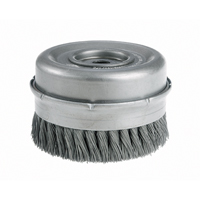 Brosses-boisseau &agrave; fils nou&eacute;s avec bride - Robustes, 4" dia. x 5/8"-11 arbre Distribution Industrielle GC