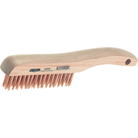 Shoe Handle Scratch Brush, Steel, 4" X 16" Wire Rows, 10" Long Distribution Industrielle GC