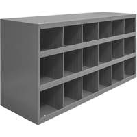 Steel Storage Bin Cabinet, 33-3/4" W x 12" D x 19-1/4" H, Grey Distribution Industrielle GC
