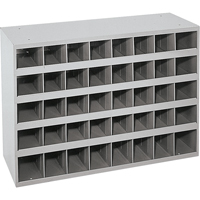 Armoires pour bacs de rangement en acier, 33-3/4" la x 12" p x 23-7/8" h, Gris Distribution Industrielle GC