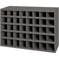 Steel Storage Bin Cabinet, 33-3/4" W x 8-1/2" D x 22-1/4" H, Grey Distribution Industrielle GC
