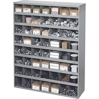 Steel Storage Bin Cabinet, 33-3/4" W x 12" D x 42" H, Grey Distribution Industrielle GC