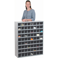 Armoires pour bacs de rangement en acier, 33-3/4" la x 12" p x 42" h, Gris Distribution Industrielle GC