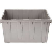 Contenant emboîtable, 21,1" la x 17,7" p x 12" h, Gris Distribution Industrielle GC